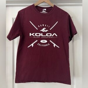 Koloa Surf Company Maroon T-Shirt